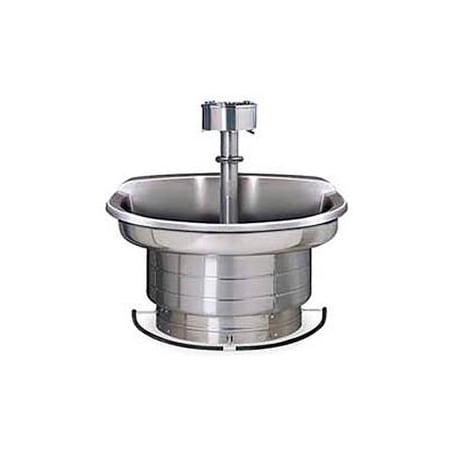 Bradley Bradley Corp Wash Fountain, 54 In Wide, Semi Circular, Series WF2704, 4 Person Sink S93-530